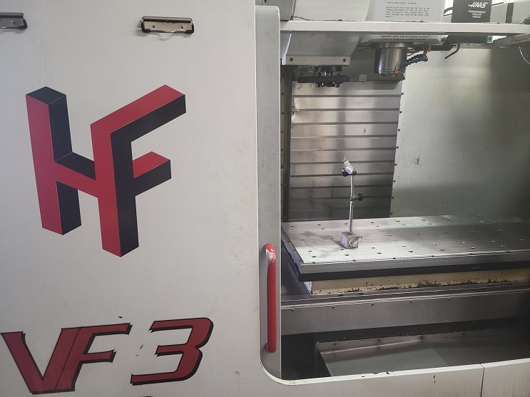 HAAS VF-3 machining